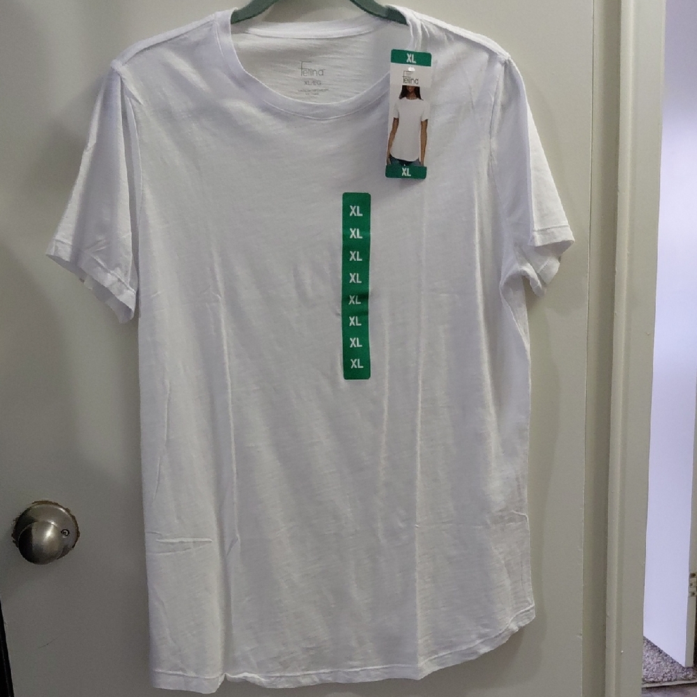 Felina Classic White Short Sleeve Tee